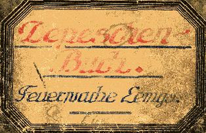 Erstes Depeschenbuch aus dem Jahr 1926