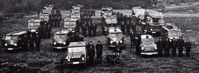 Gruppenfoto der 34. Luftschutz Feuerwehrbereitschaft